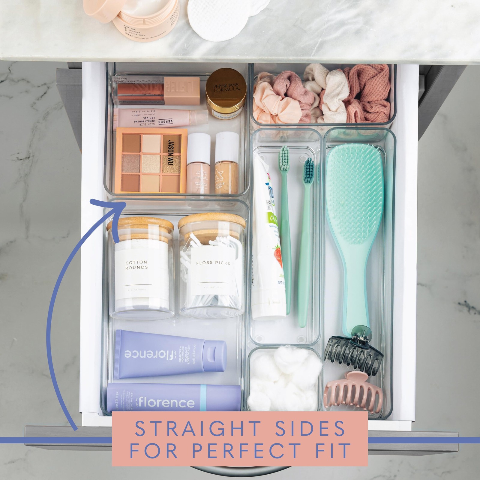 Plastic Clear Drawer Organizers. Bathroom, Kitchen, Bedroom, Gadgets, Office …