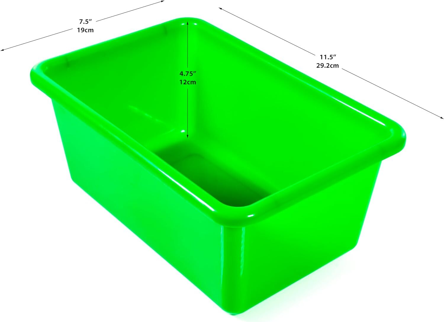 Small Cubby Bins 12 Piece Pack for Office Storage Kids Classroom or Toy Home…
