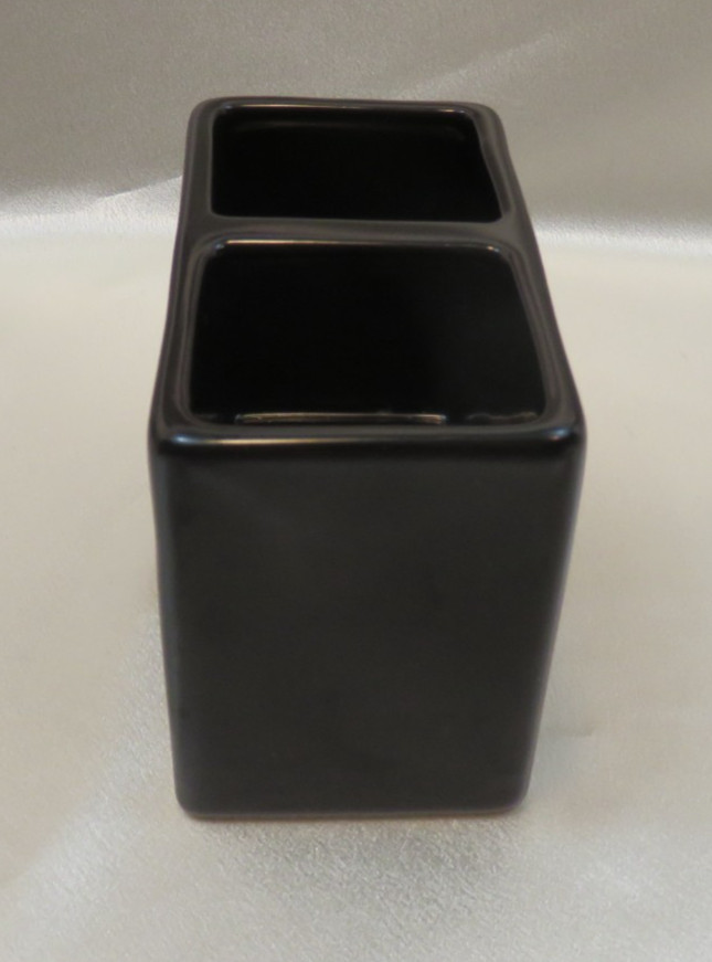Rae Dunn STUFF 2 Compartment Pen Pencil Organizer 213 Black By Macenta Farmhouse