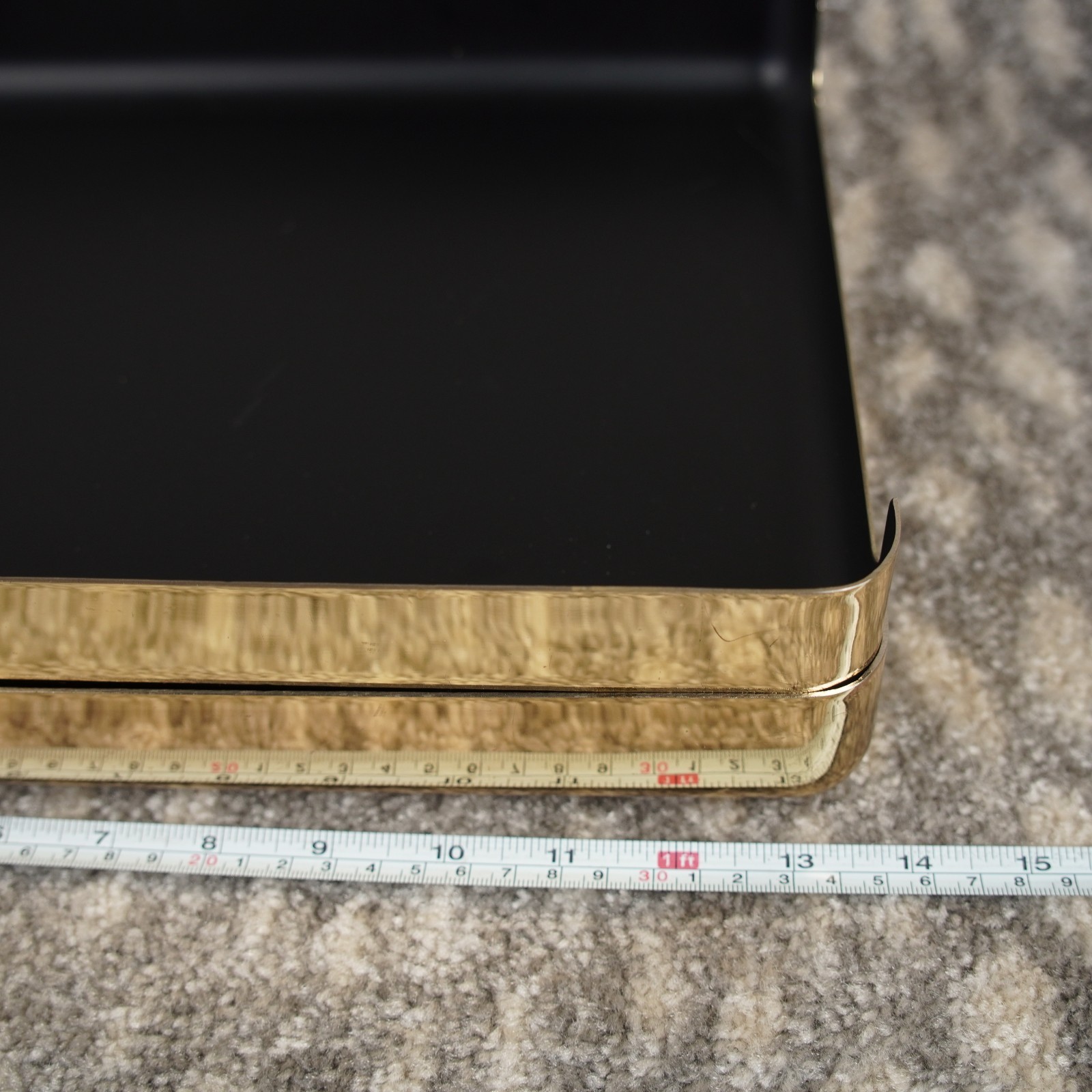 VTG 1984 Eldon Emphasis 6000 Gold Chrome Desktop Paper Organizer File Tray 2PCs