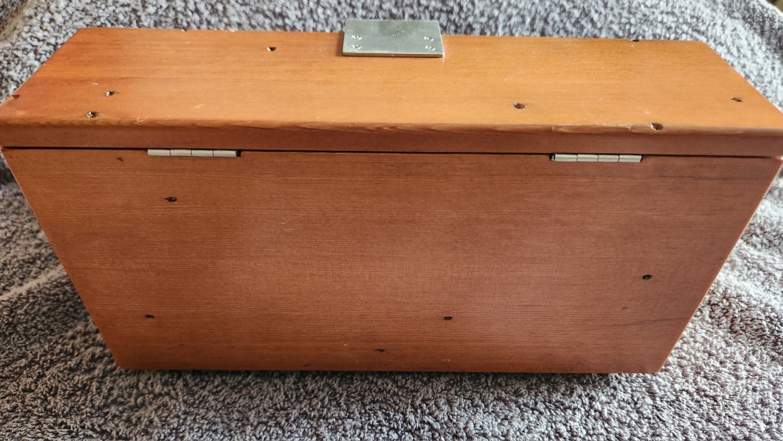 Vintage Pottery Barn Kids Desk Top Organizer 3 Compartment, Lidded Brown VGUC