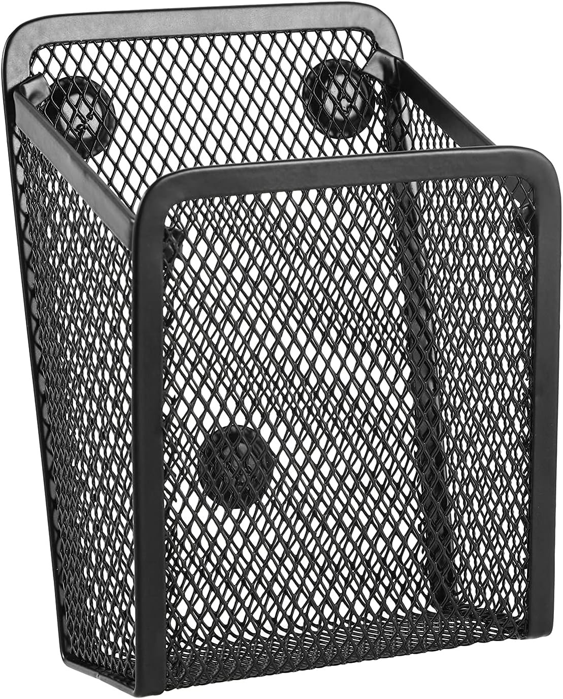 Magnetic Pencil Holder,Mesh Stainless Steel Pen Basket, Metal Writing Utensil St