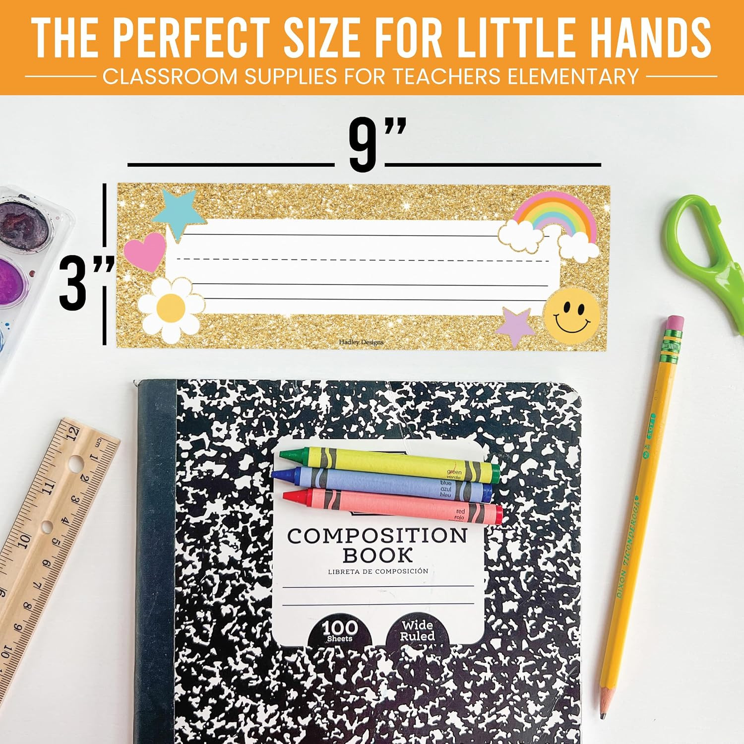 Desk Name Tags for Classroom – 36 Student Desk Name Plates for Classroom Decor,