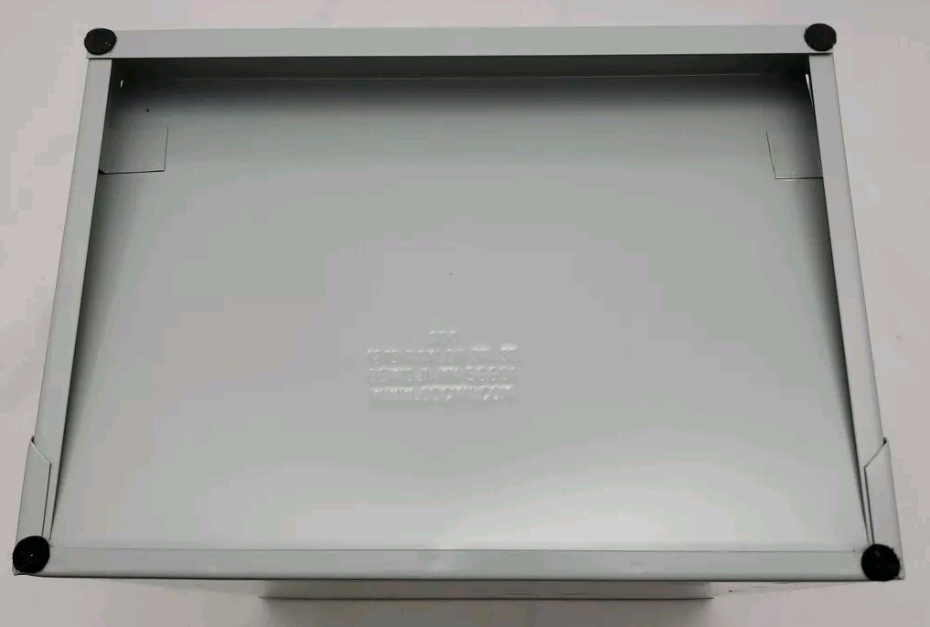 Horizontal Heavy Duty Metal Grey 6 Slot Desk / Wall File Tray ~New