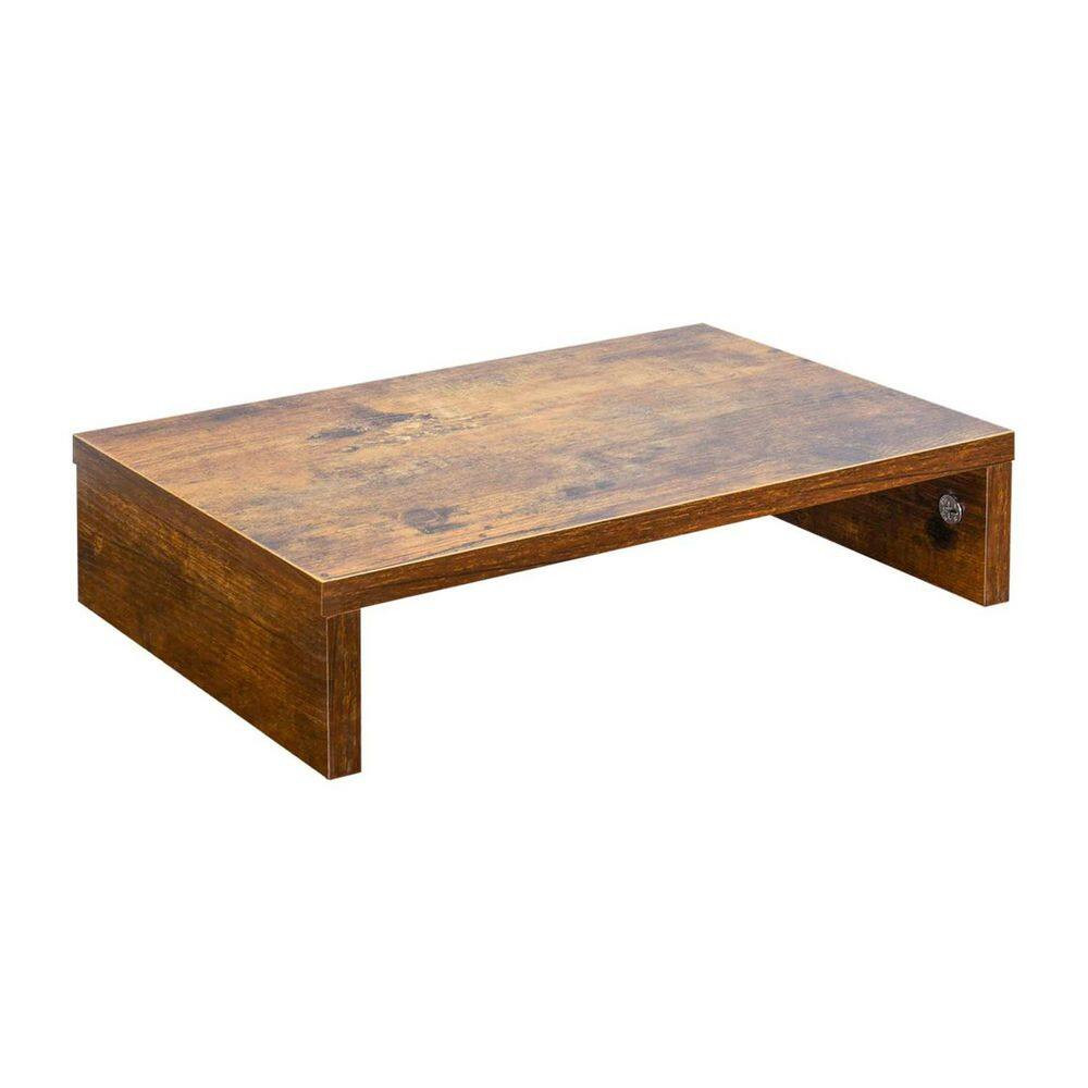 Rustic Brown 14 In. X 3.8 In. Wood Minimalism Desk Organizer Stand