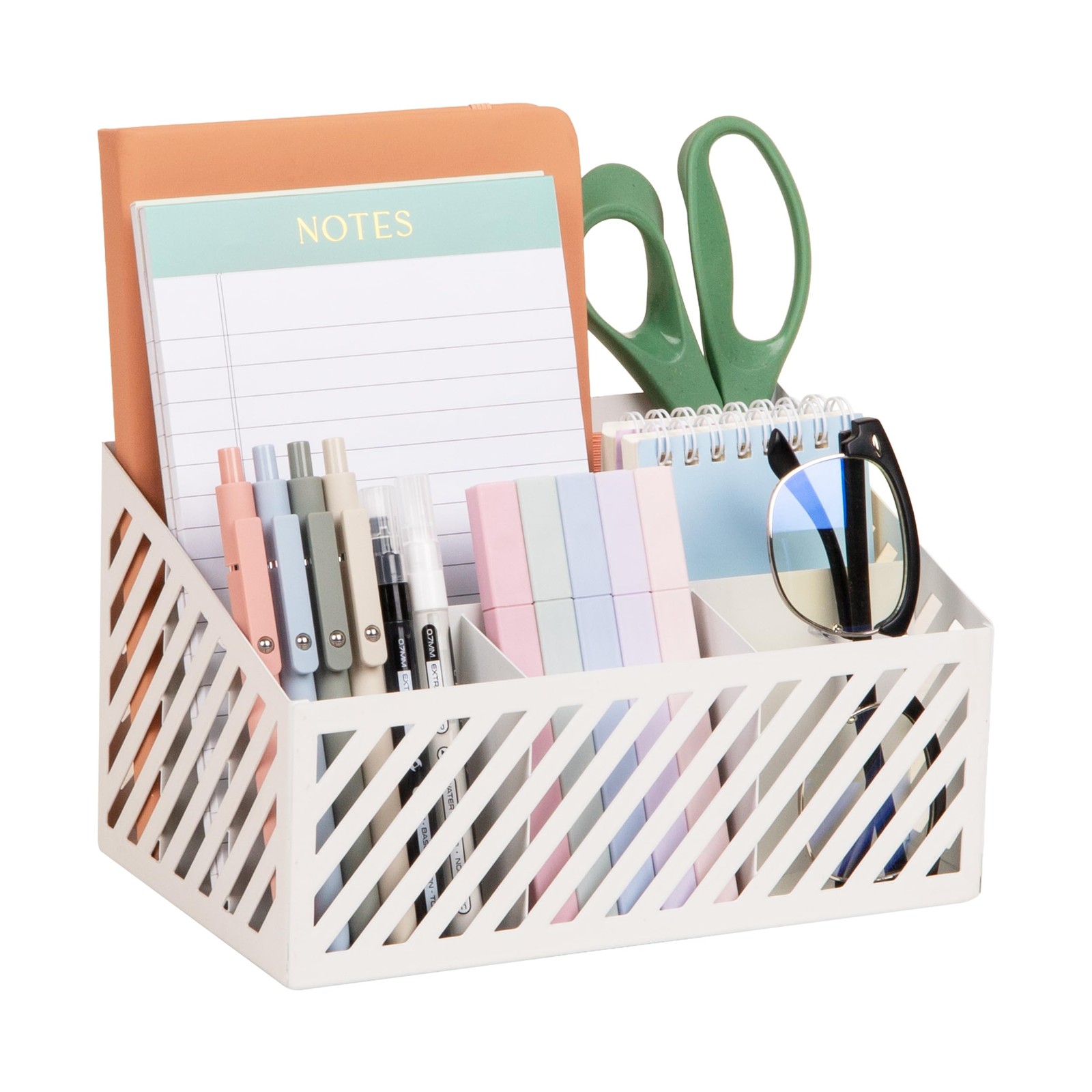 Mind Reader Desktop Organizer and 8.5″ x 5.3″ x 4.8″, White Desk