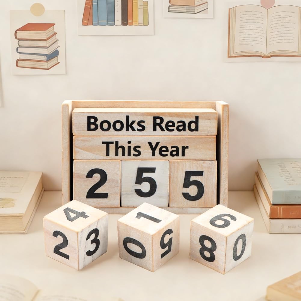 Books Read This Year Counter, Book Counter Sign Up to 999 Bookish Accessories…