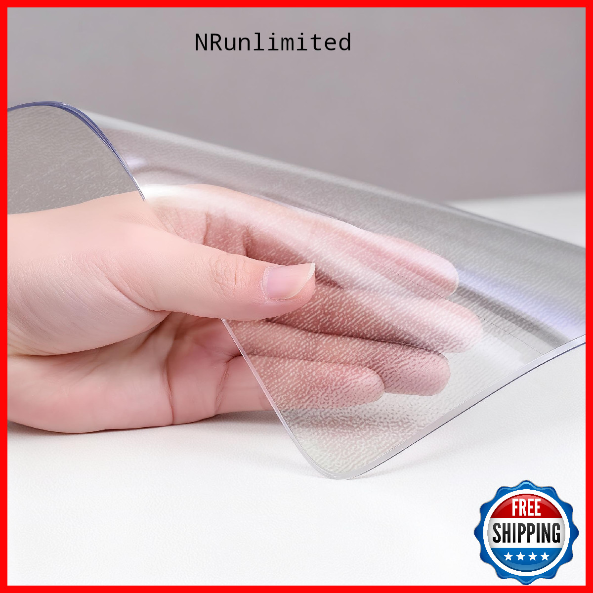 Prosperjoychant Frosted Table Protector 40 X 80 Inch 1.4Mm Thick Waterproof Pvc