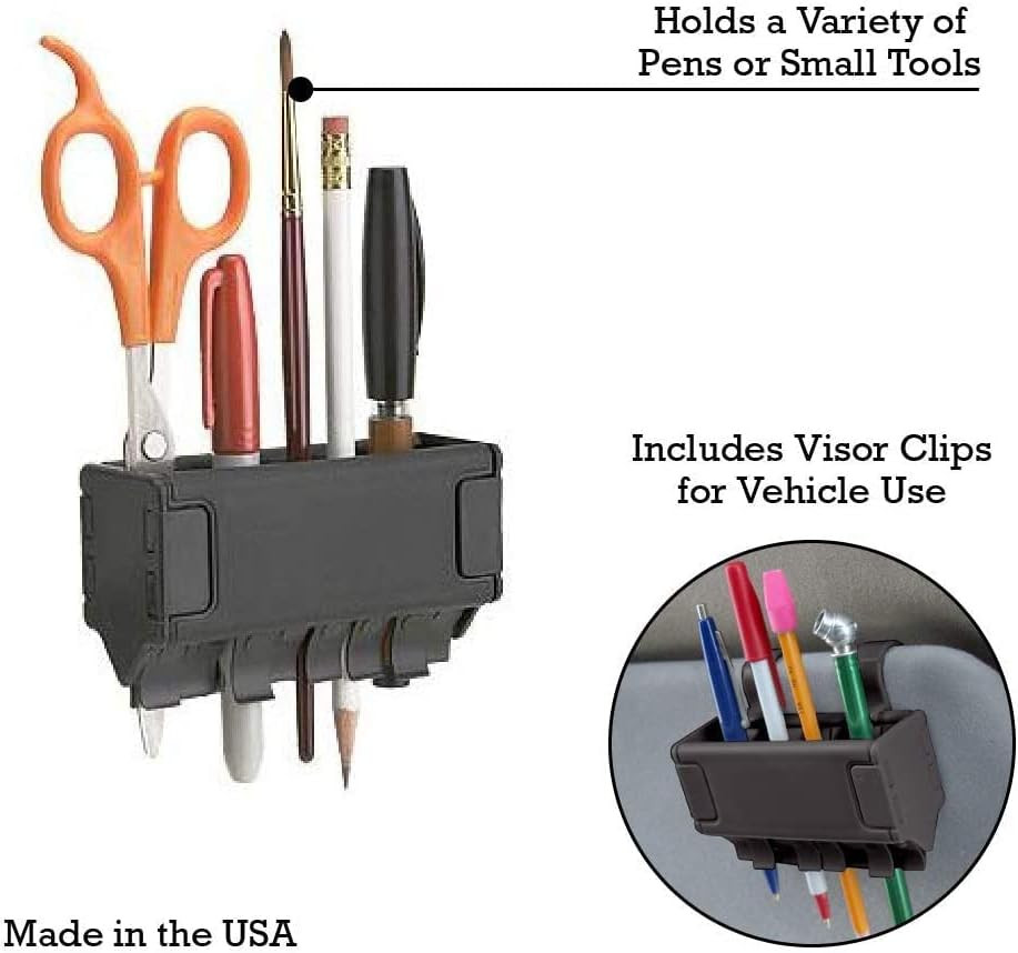 Pen Grip, Pencil Holder in Black (2 Pack)