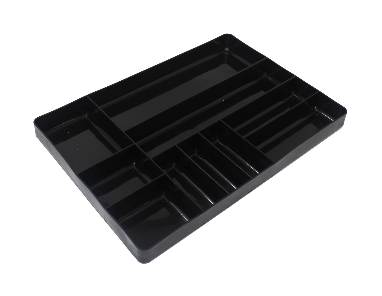 JSP Manufacturing Black Stackable Lightweight 10 Compartment Organizer Tray…
