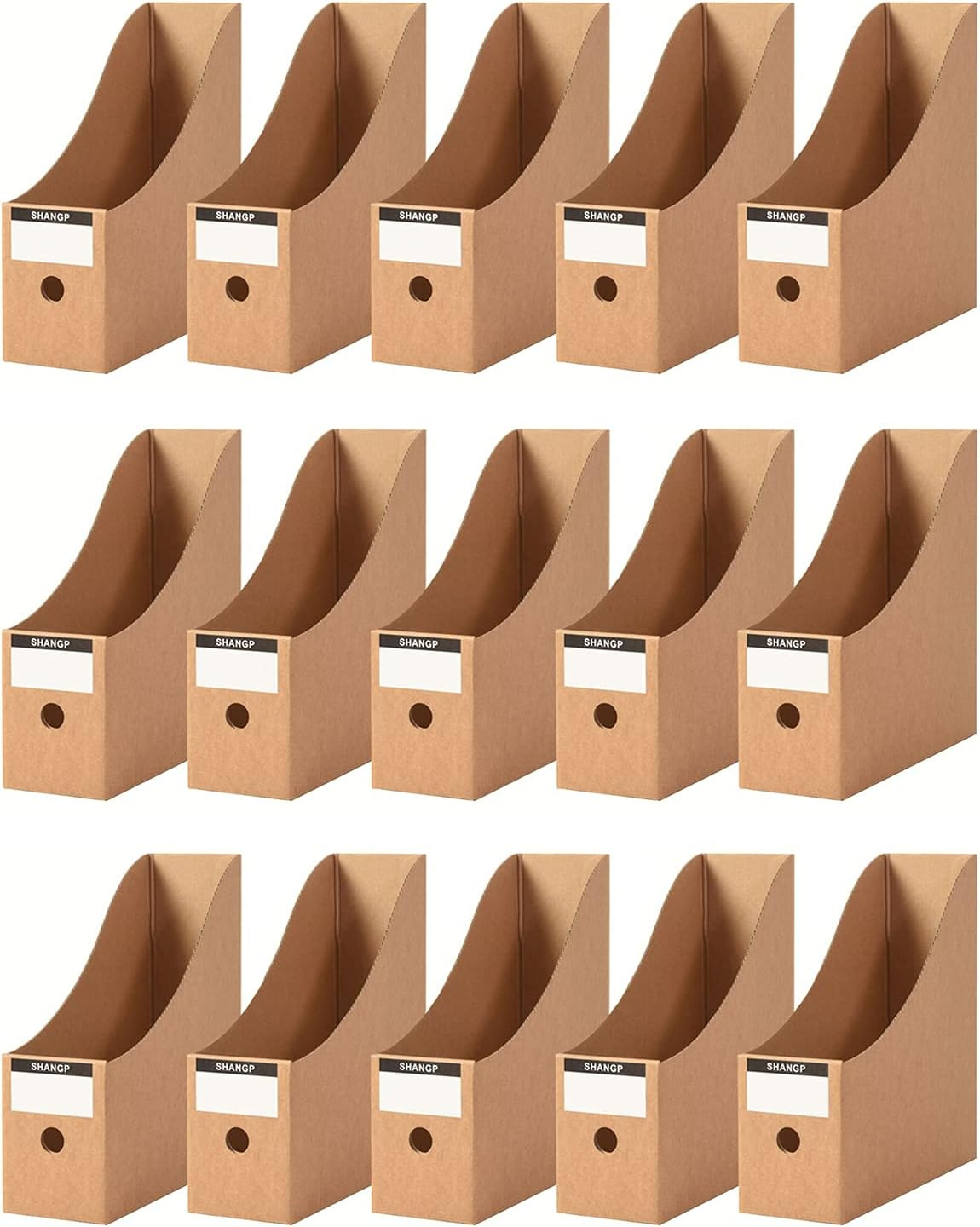Foldable Desk File Holder Organizer Sturdy Cardboard Magazine Storage Box Docume
