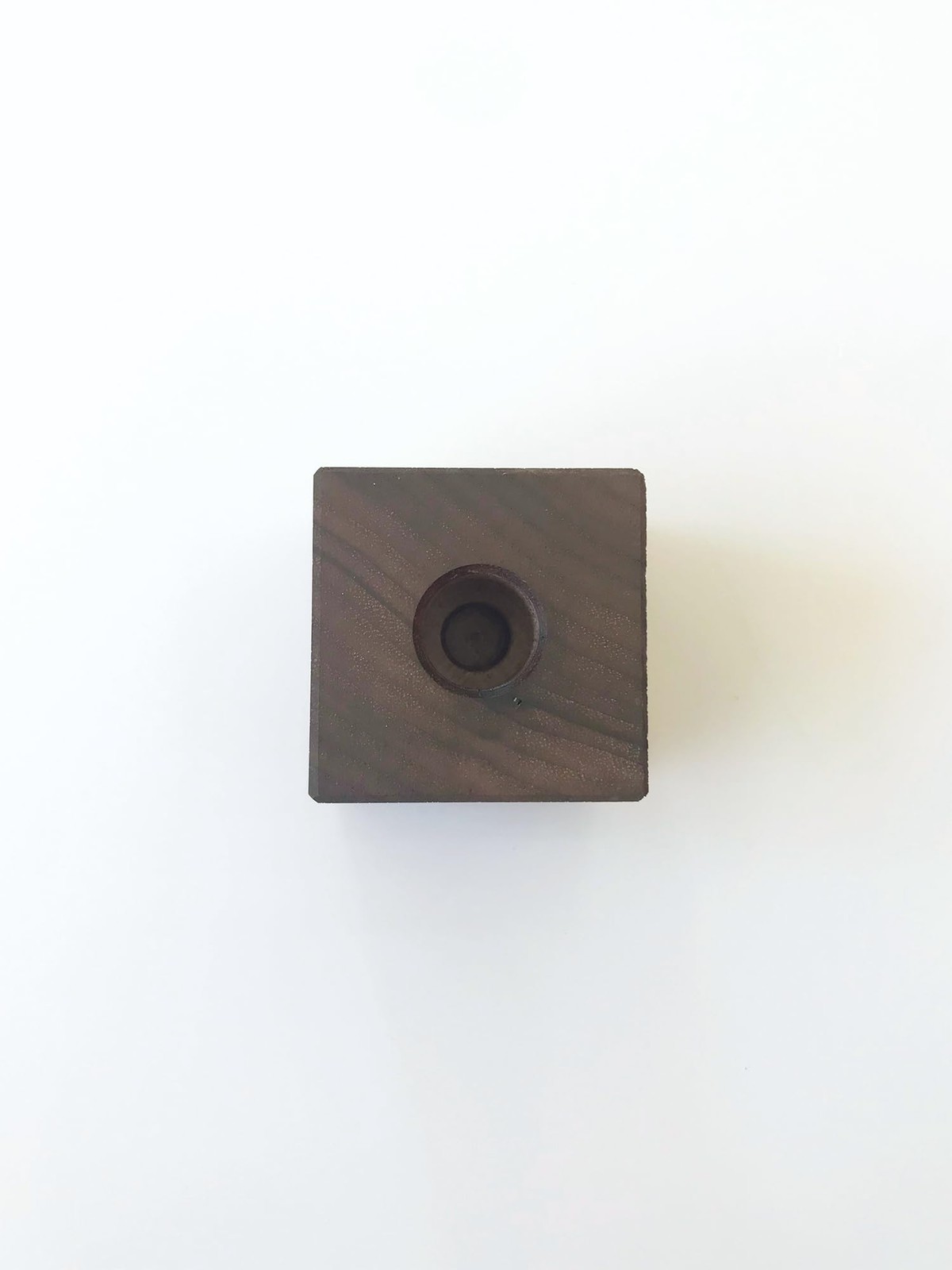 KATOMOKU Wooden Pen Stand Cube Walnut Wood Desk Organizer Japan