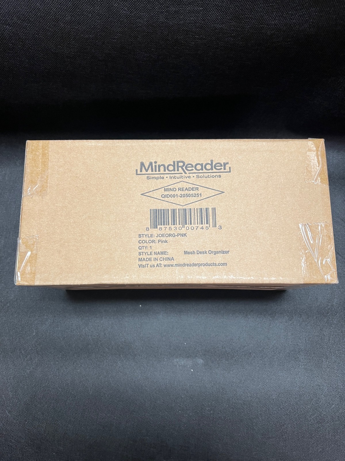 Mind Reader 7-Compartment Desk Organizer Metal Mesh Pink