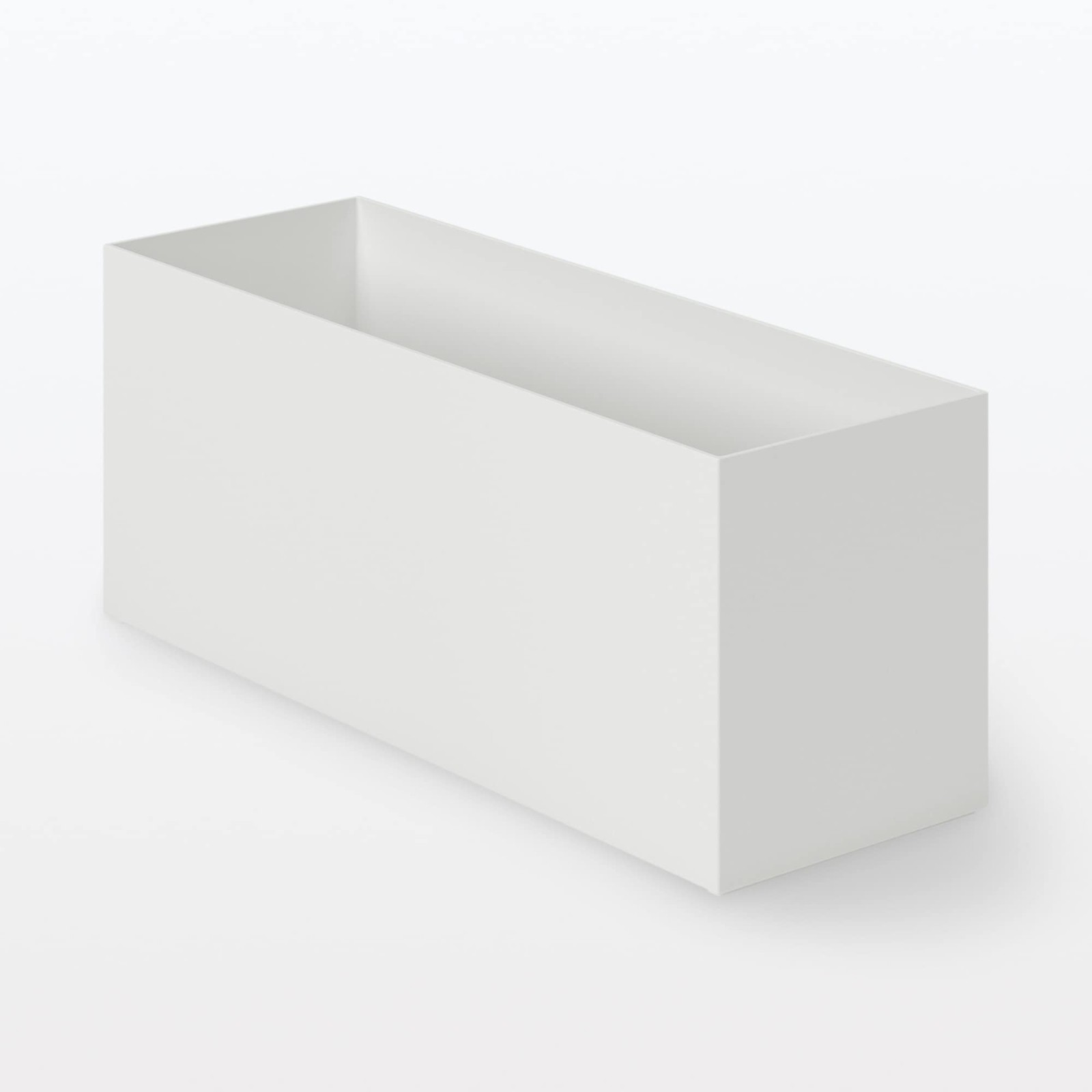 無印良品 83904388 Recycled Polypropylene File Box, Standard Type, 1/2, White Gray…