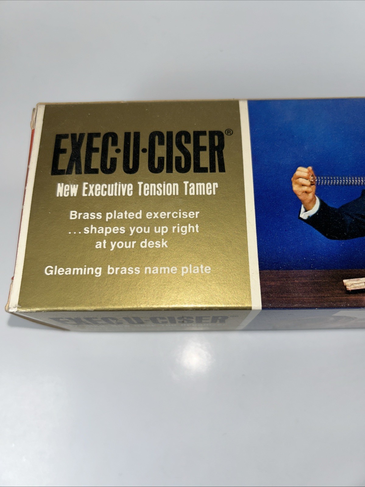 Vintage 1970 Exec-U-Ciser, Desk Top Organizer/Exerciser, Executive Tension Tamer