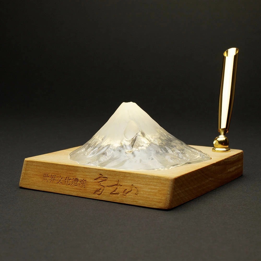 Color-changing Mt. Fuji pen stand Real craft Mt. Fuji NEW JAPAN F/S