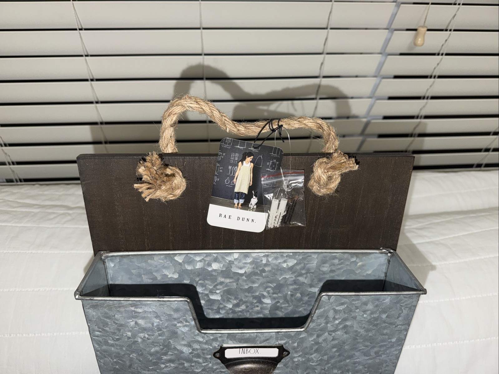 Rae Dunn Wall Hanging Inbox and Outbox
