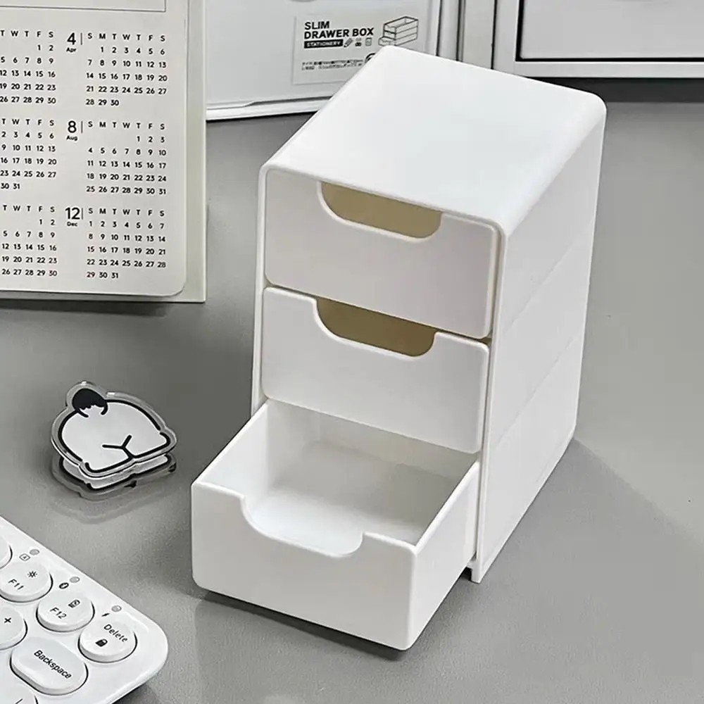 3 Tier Desk Organizer with Drawers Office Supply Storage Makeup Jewelry Holder