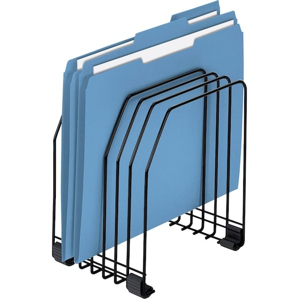 Fellowes 68112 File Holder, Black, Steel, 7 3/8 In W, 5 7/8 In L, 8 1/4 In H, 7