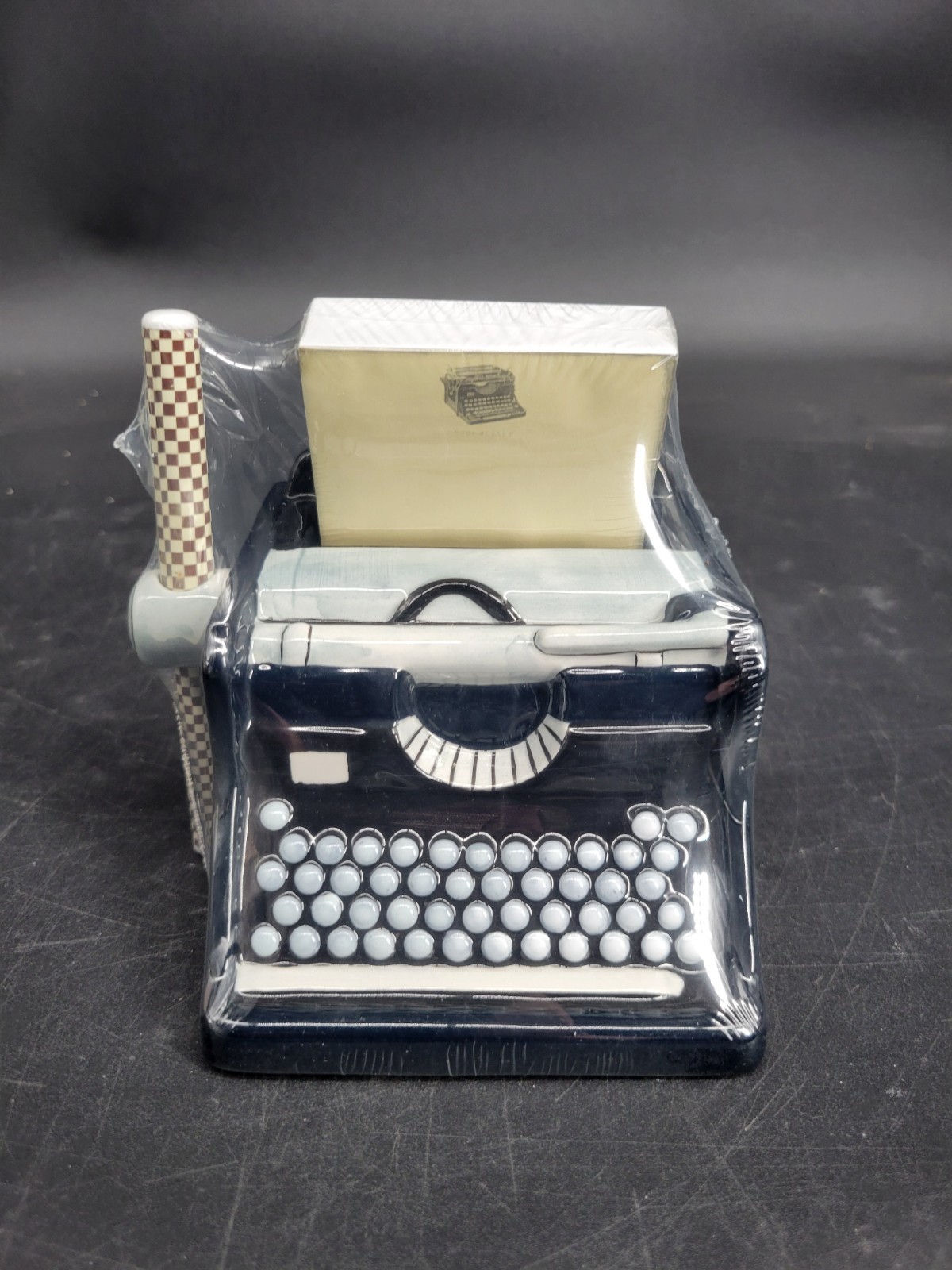 Vintage 2005 Typewriter Shape Ceramic Gift Set by Tri-Coastal Design -New In Box