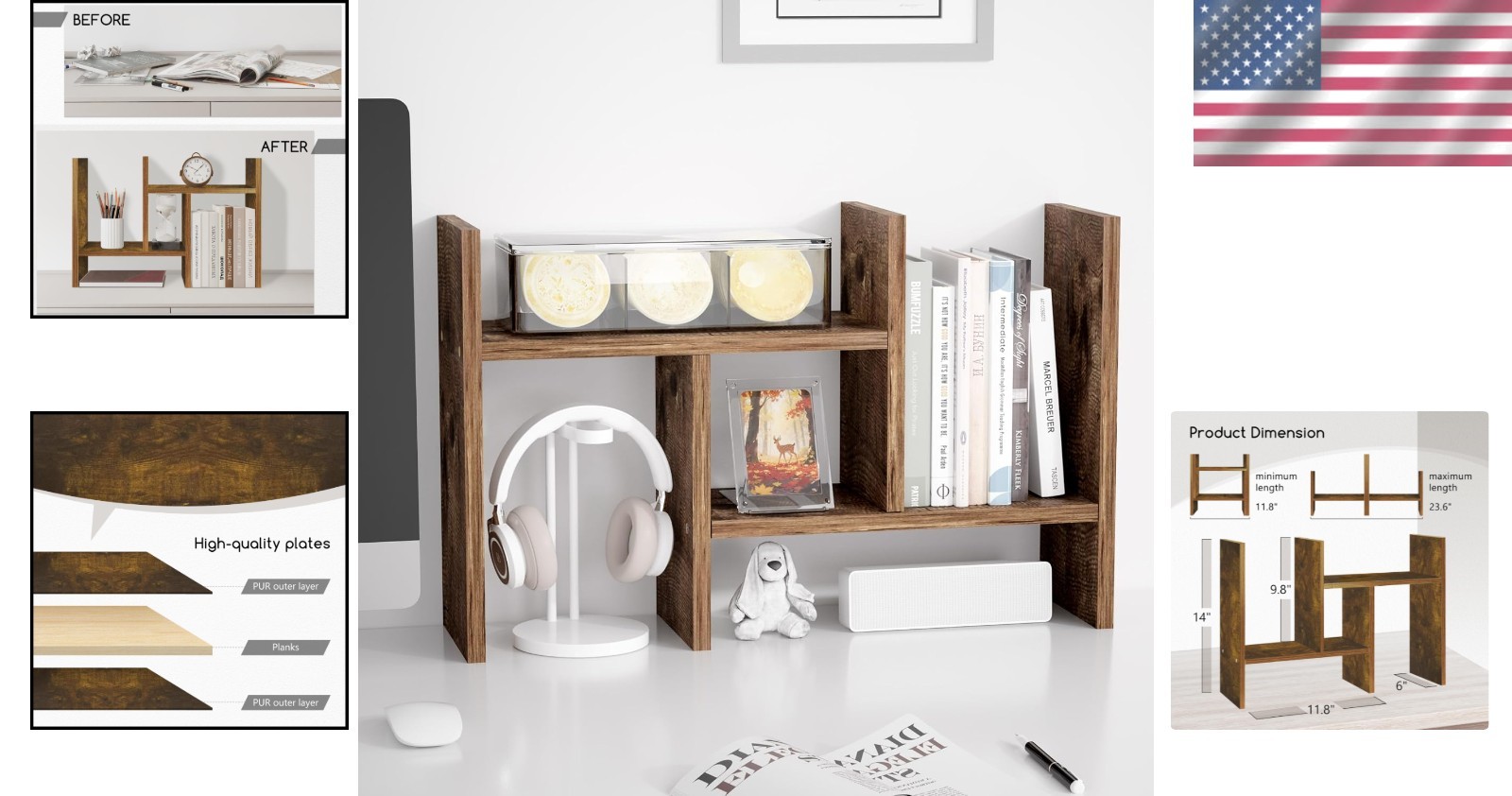 Compact Multi-Functional Desktop Organizer – Enhance Your Office Aesthetics