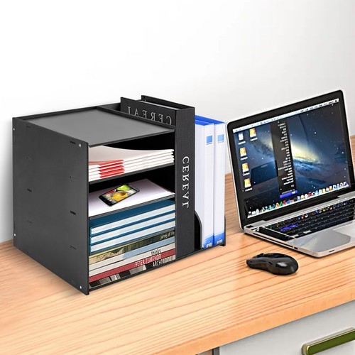 PVC File Organizer for Desk, 6 Tier Desk Organizer Paper Tray 15.35″ x 12.16″