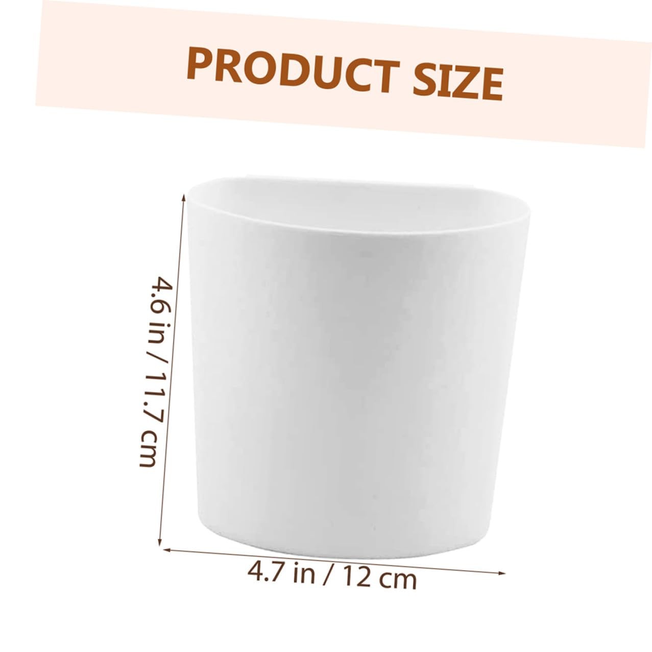 4 PCS White Hanging Cup Holder Utility Rolling Cart Organizer Craft Bucket