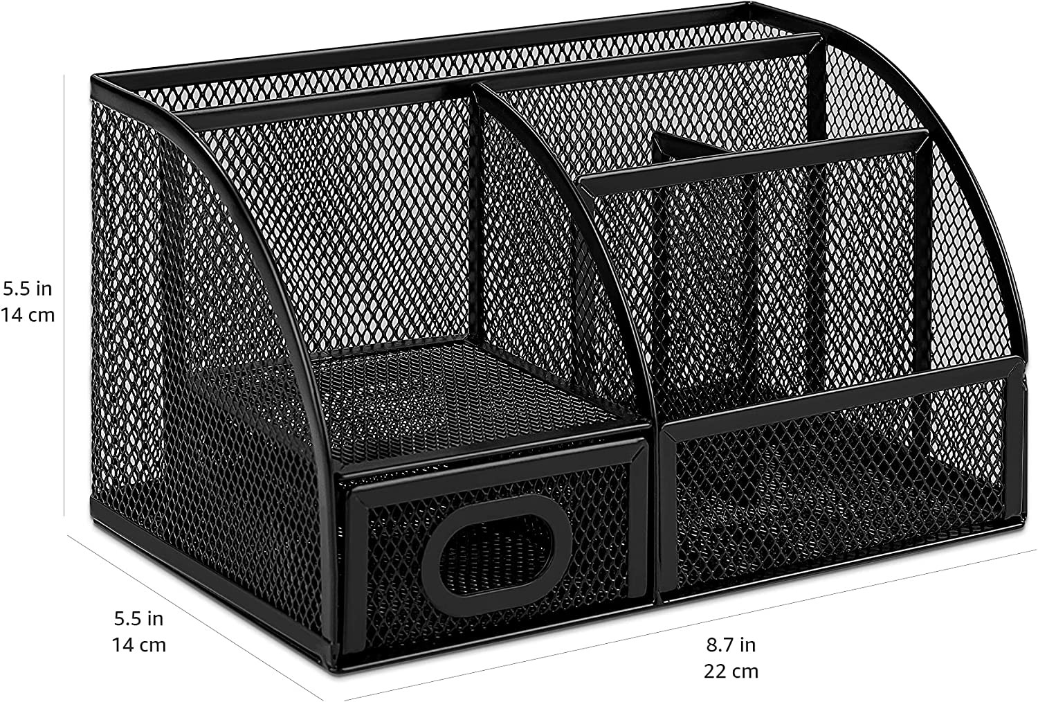 Mesh Pen Holder Desktop Organizer Office Caddy Storage Writing Supplies Black
