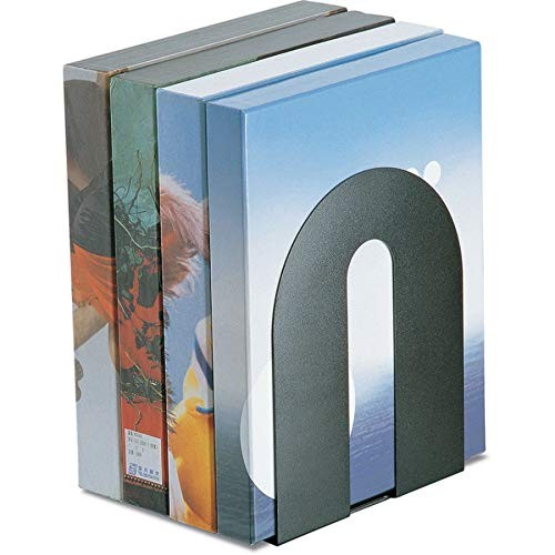 Office Depot Heavy-Duty Bookends, 10in.H x 8in.W x 8in.D, 30% True, Black