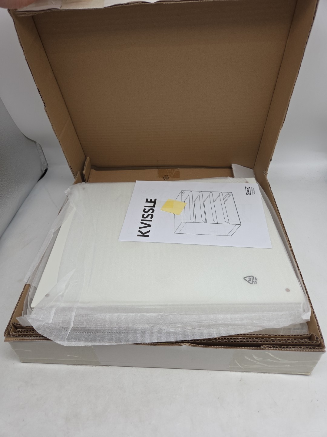 IKEA KVISSLE White Filing Letter Paper Organizer Desk Tray 701.980.31 NEW NIB