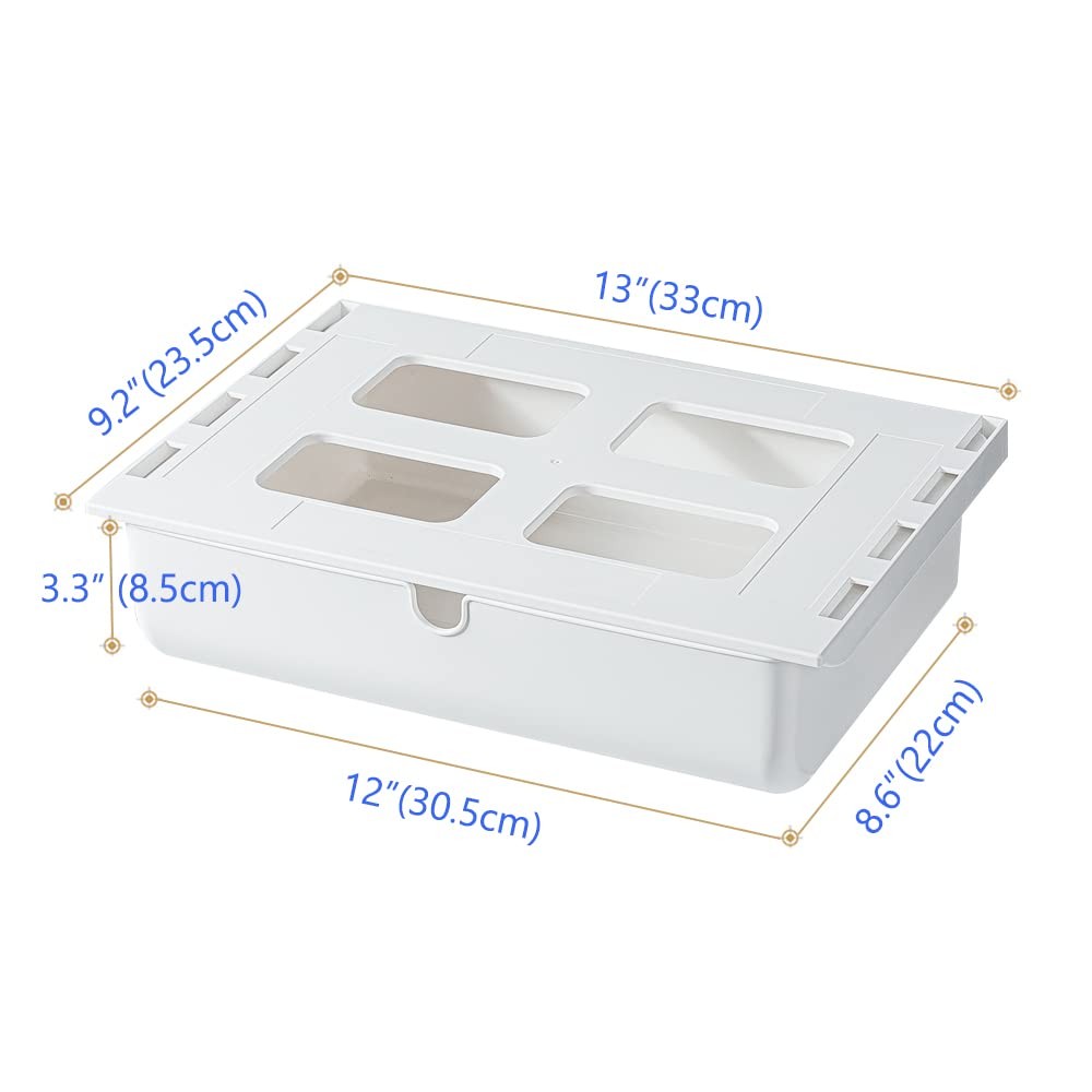 Under Desk Drawer Self-Stick Storage Organizer for Office Home School Large S…