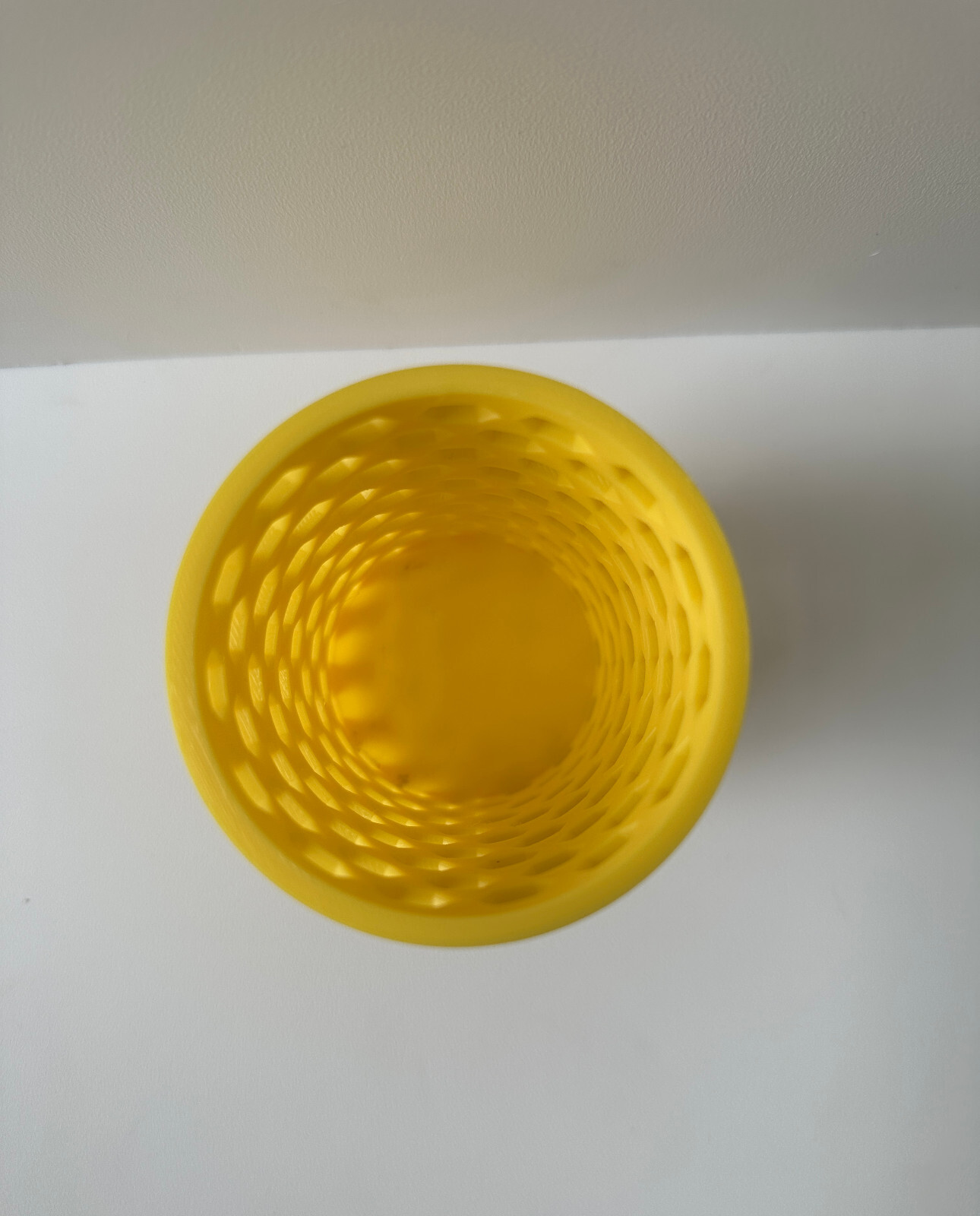 Yellow Desk Organizer – 3D-Printed Pencil & Pen Holder – Custom Design