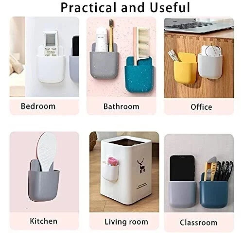 3 Pack Remote Control Holder Wall Mount Holders Hole-Free Charging Organizer …