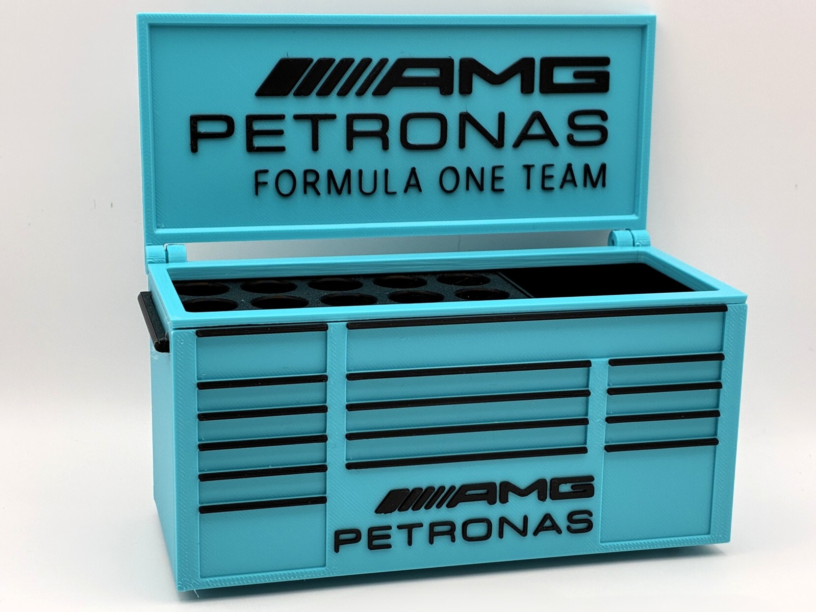 AMG Petronas F1 Desk Toolbox Pen Holder 3D Printed Pencil Cup Desk Organizer