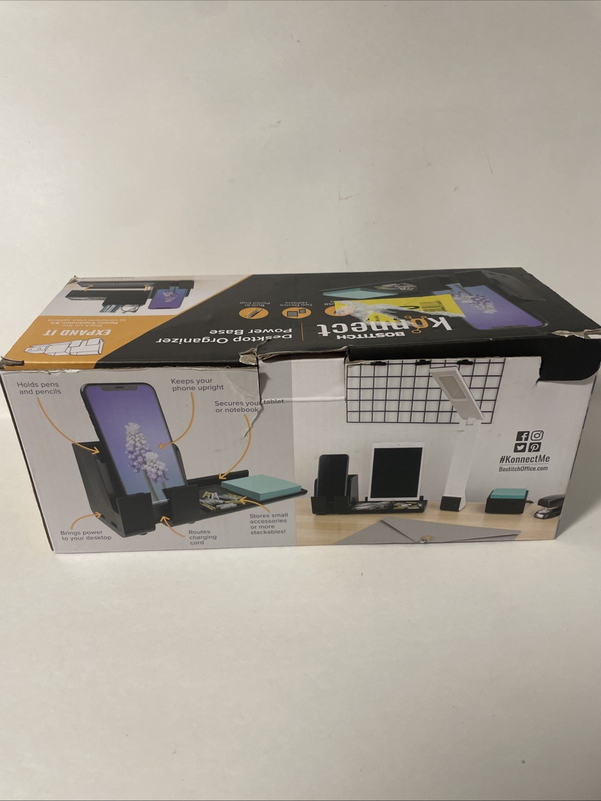 Bostitch Konnect Desktop Organizer Power Base