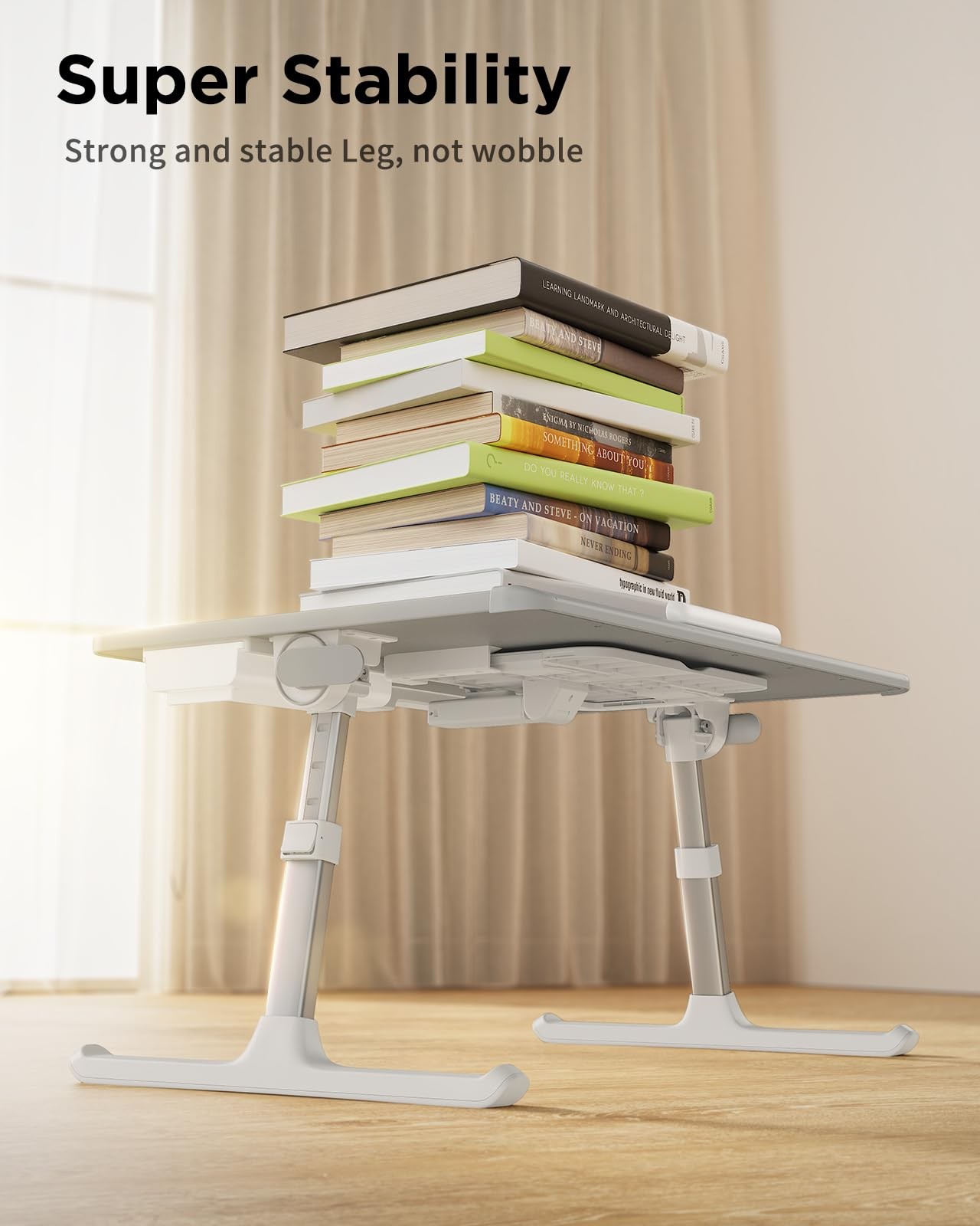 Saiji Laptop Desk For Bed Premium Xxl Extra Large Upgraded Height Angle