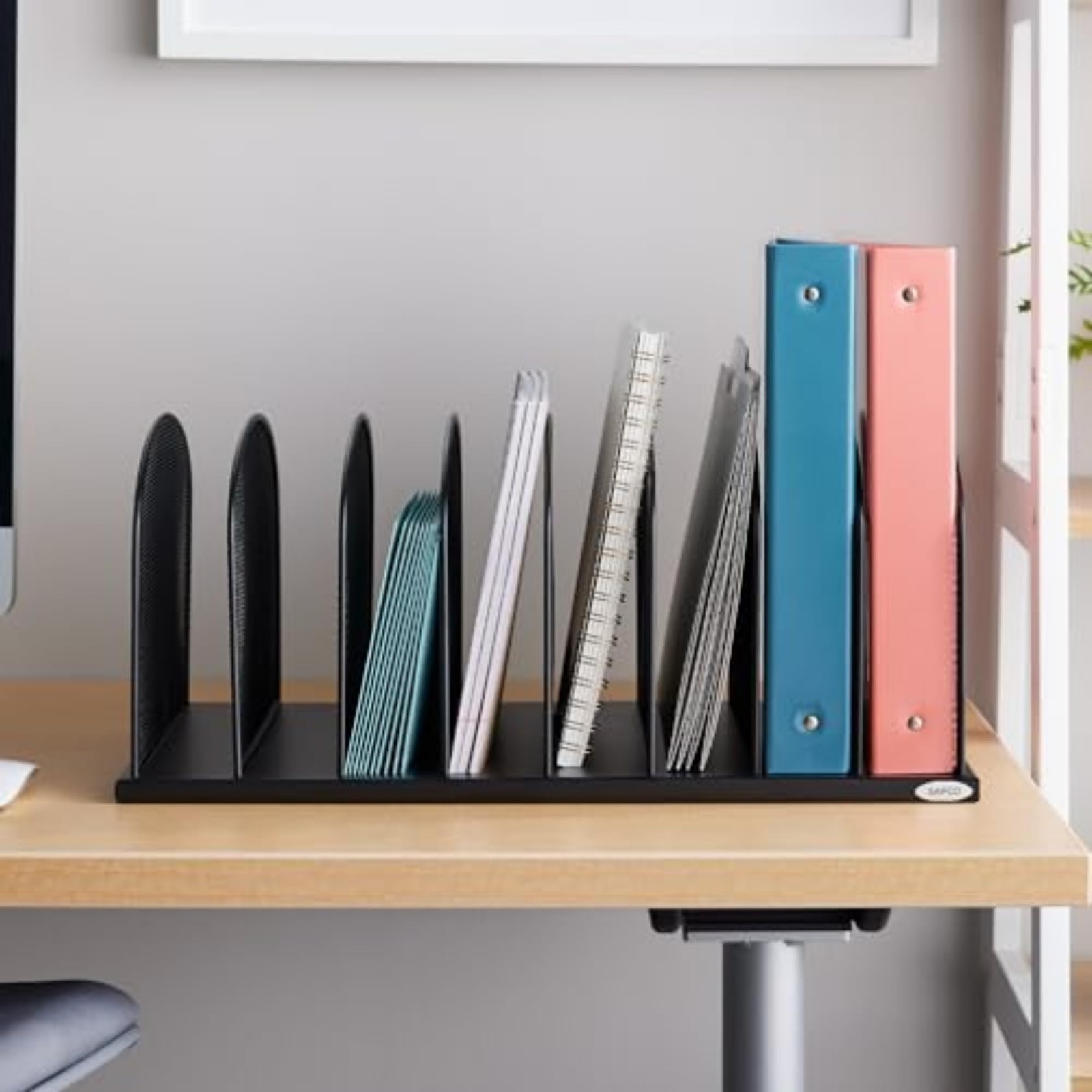 Onyx Desk Organizer, 8 Side by Side Vertical Compartments, Office and Classro…