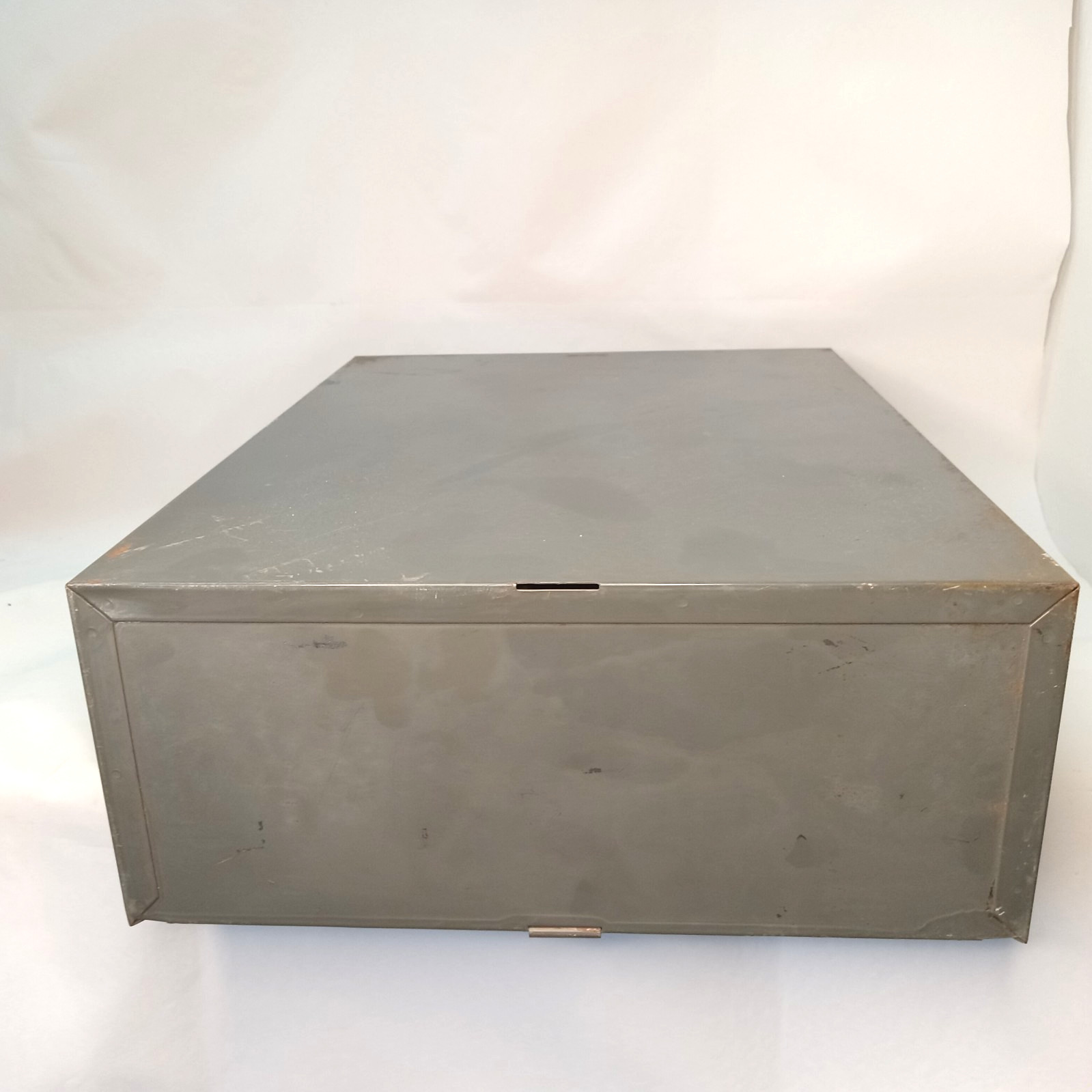 Vintage ASCO 2 Drawer Steel Index Card Cabinet Filing Cabinet