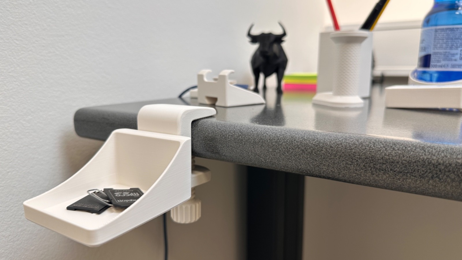 Modular Desk ‑ Edge Organizer Set – 8-in-1 Clip-On Desk Tool – 3D Printed