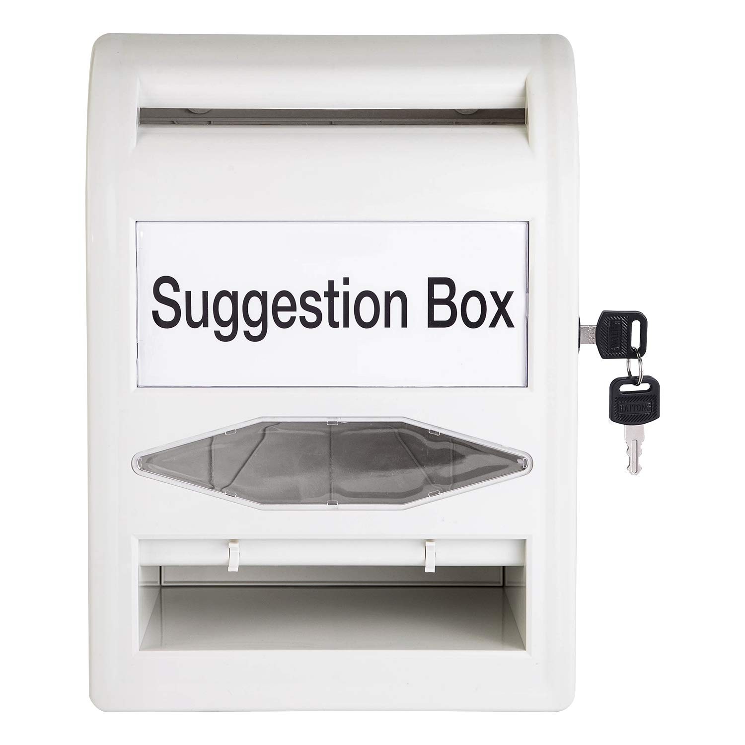 Retailer Basics Abs Suggestion Lock And Key Ballot For Voting 8.2 X 4.7 X 11.3