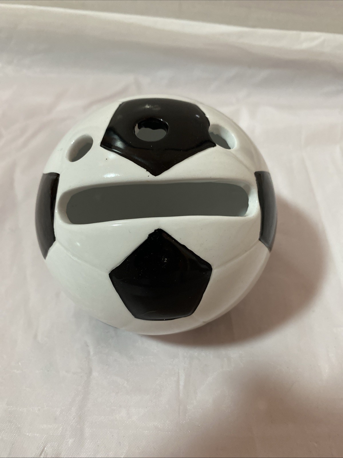 Best Brands Black &White Lightweight Easy To Clean Soccer Ball Pencil Cup Holder