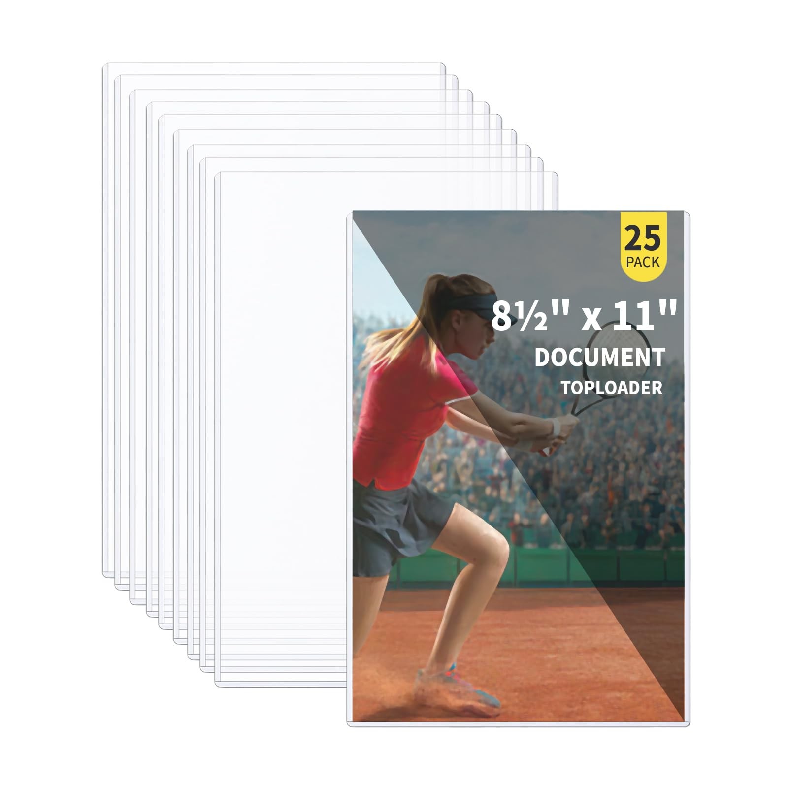 25-Pack 8.5 x 11 Inch Document-Toploaders – Premium Document Topload Holders,…