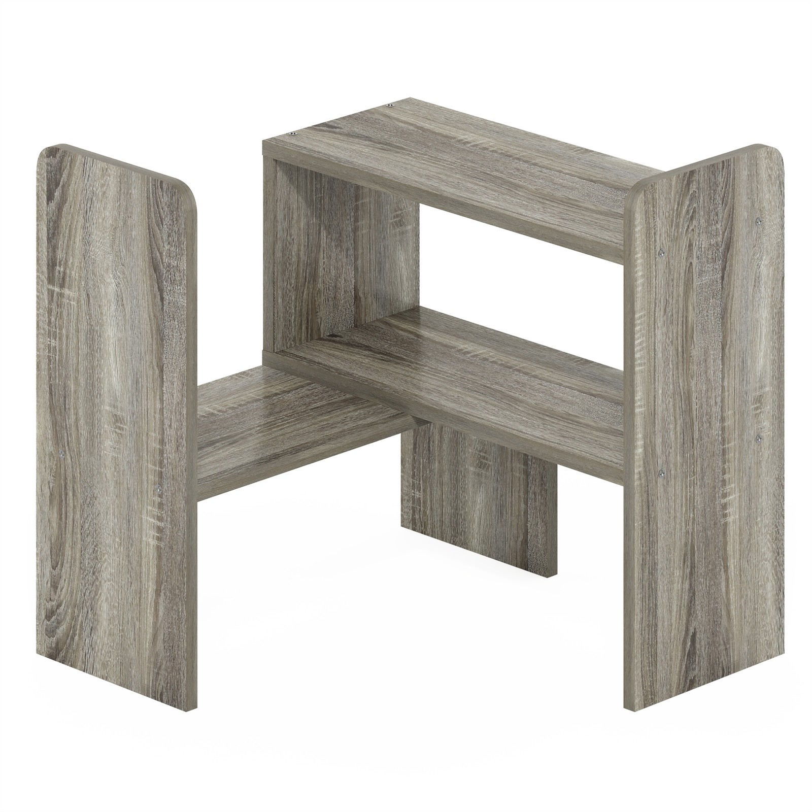 Furinno Classic Desk Top Organizer Bookshelf in French Oak