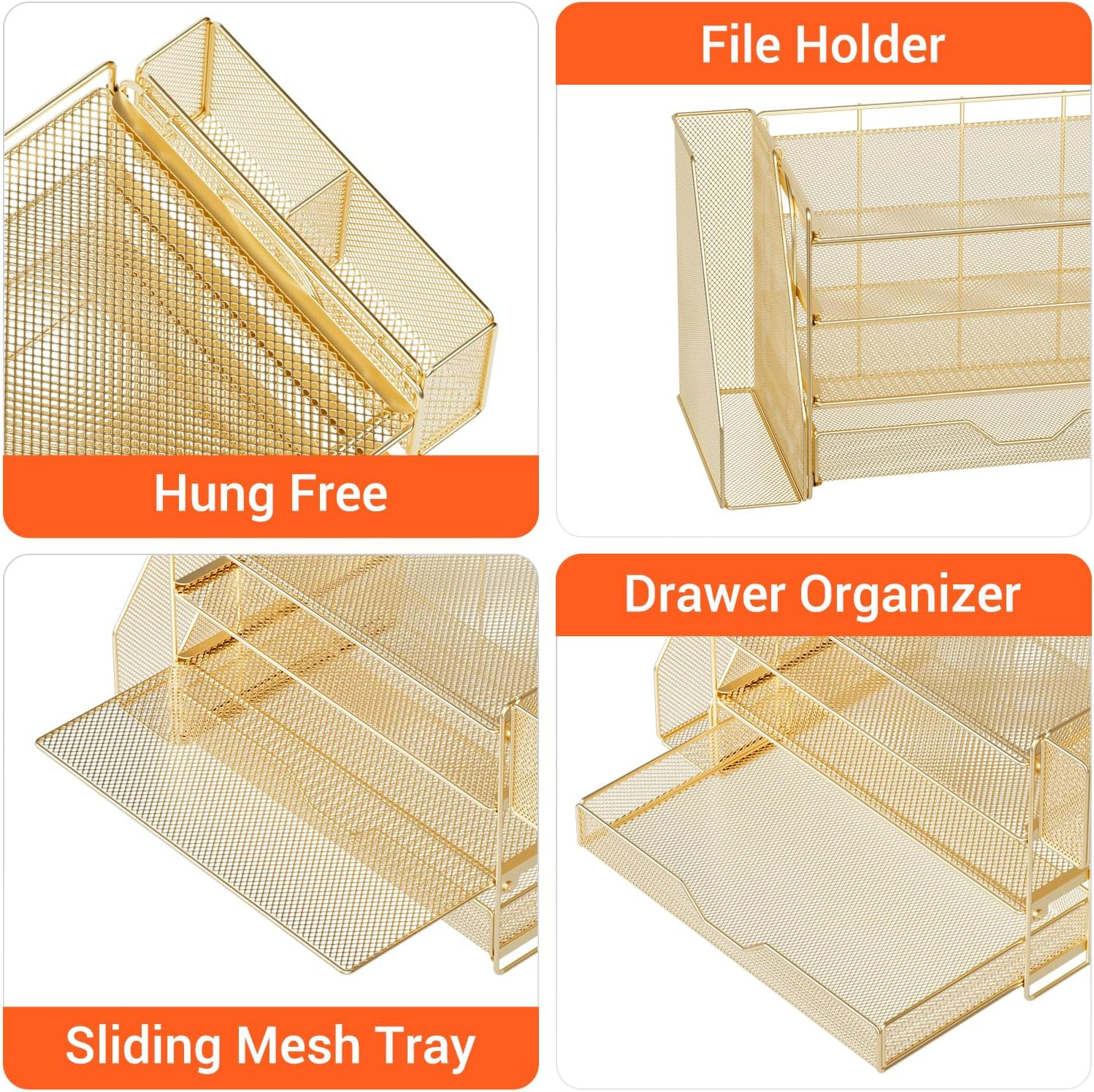 OPNICE Desk Organizers and Accessories, 4-Tier Office Desk Accessories & Workspa