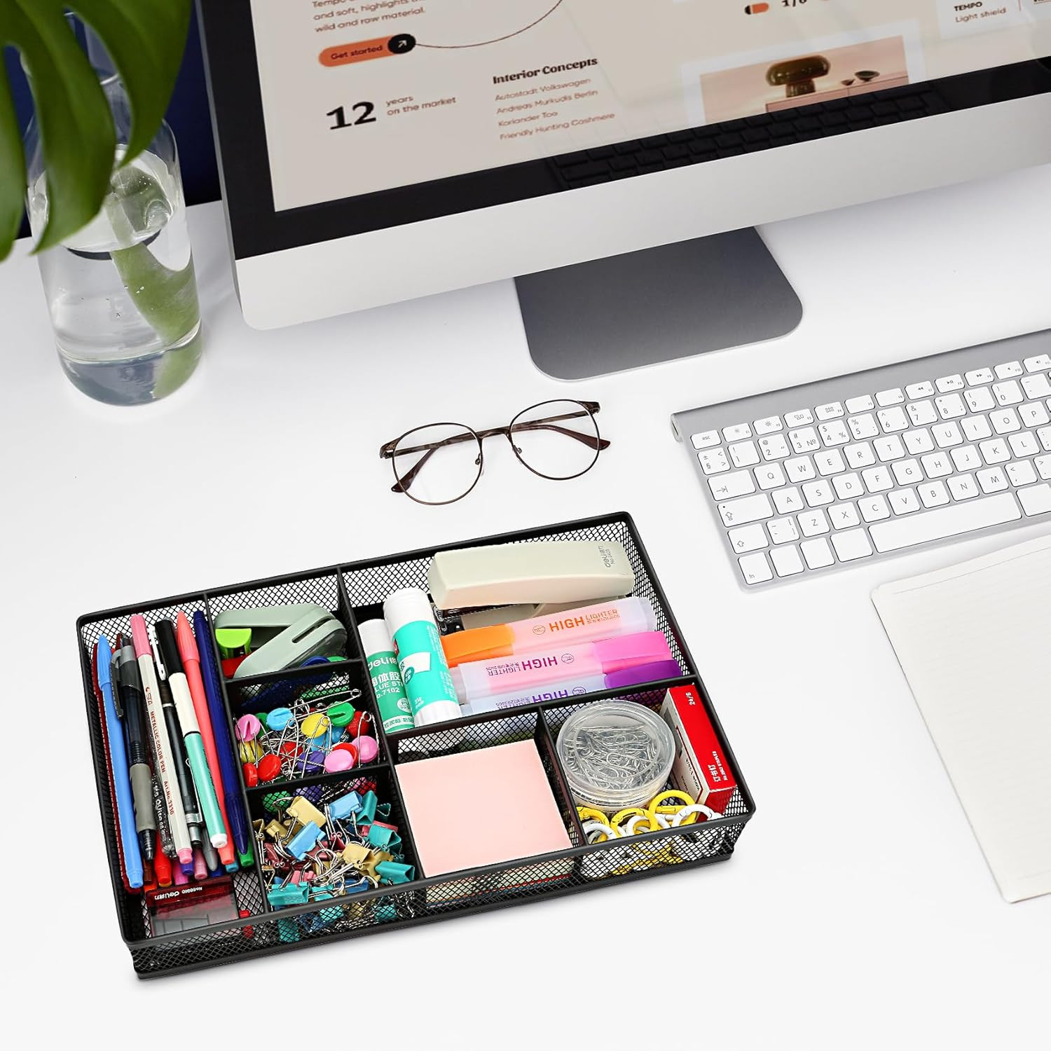 Desk Drawer Organizer Tray,Drawer Organizer for Office and Home,Desk Organizer w