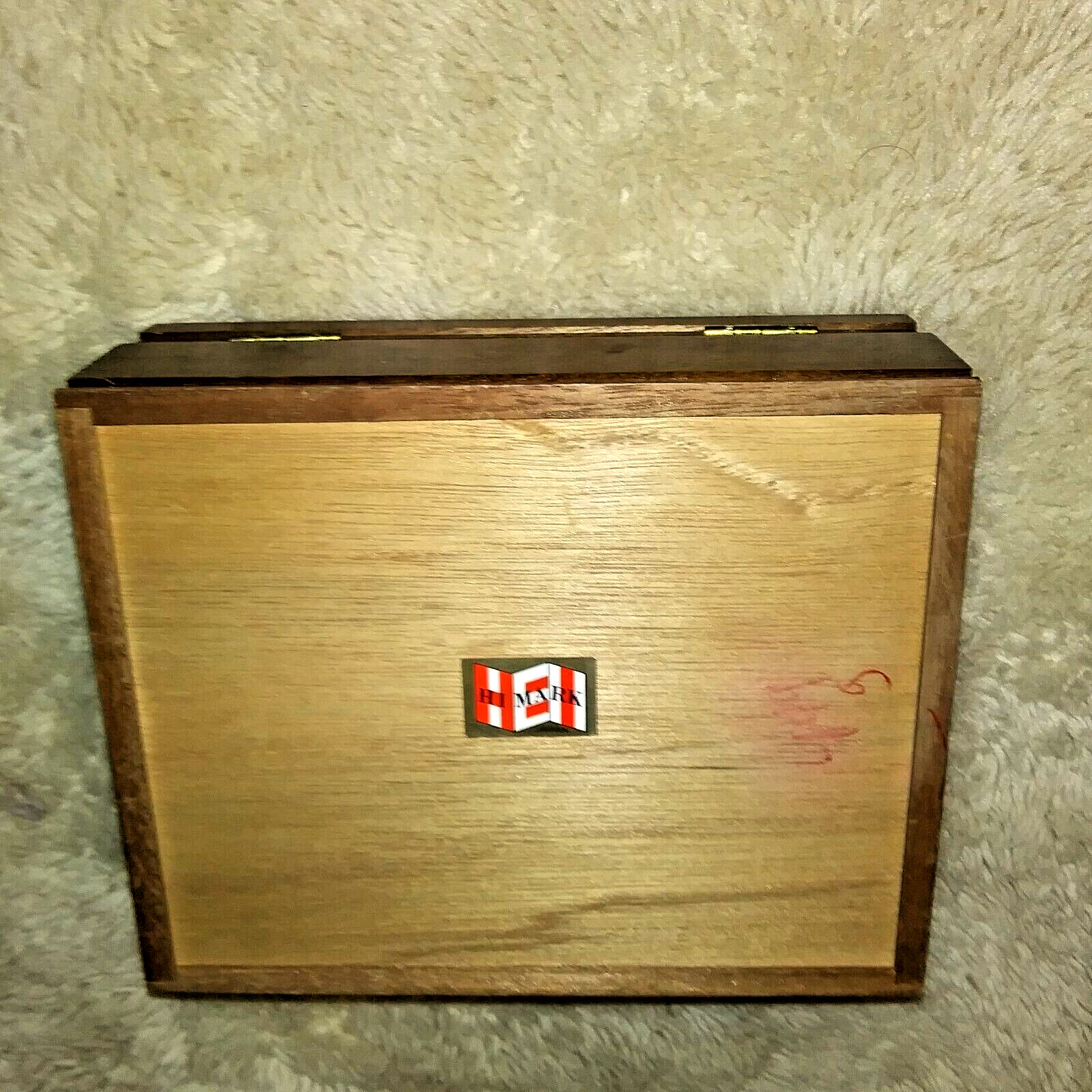 Himark Japan Jewelry Box Tapestry Canvas Wood Box with tray insert