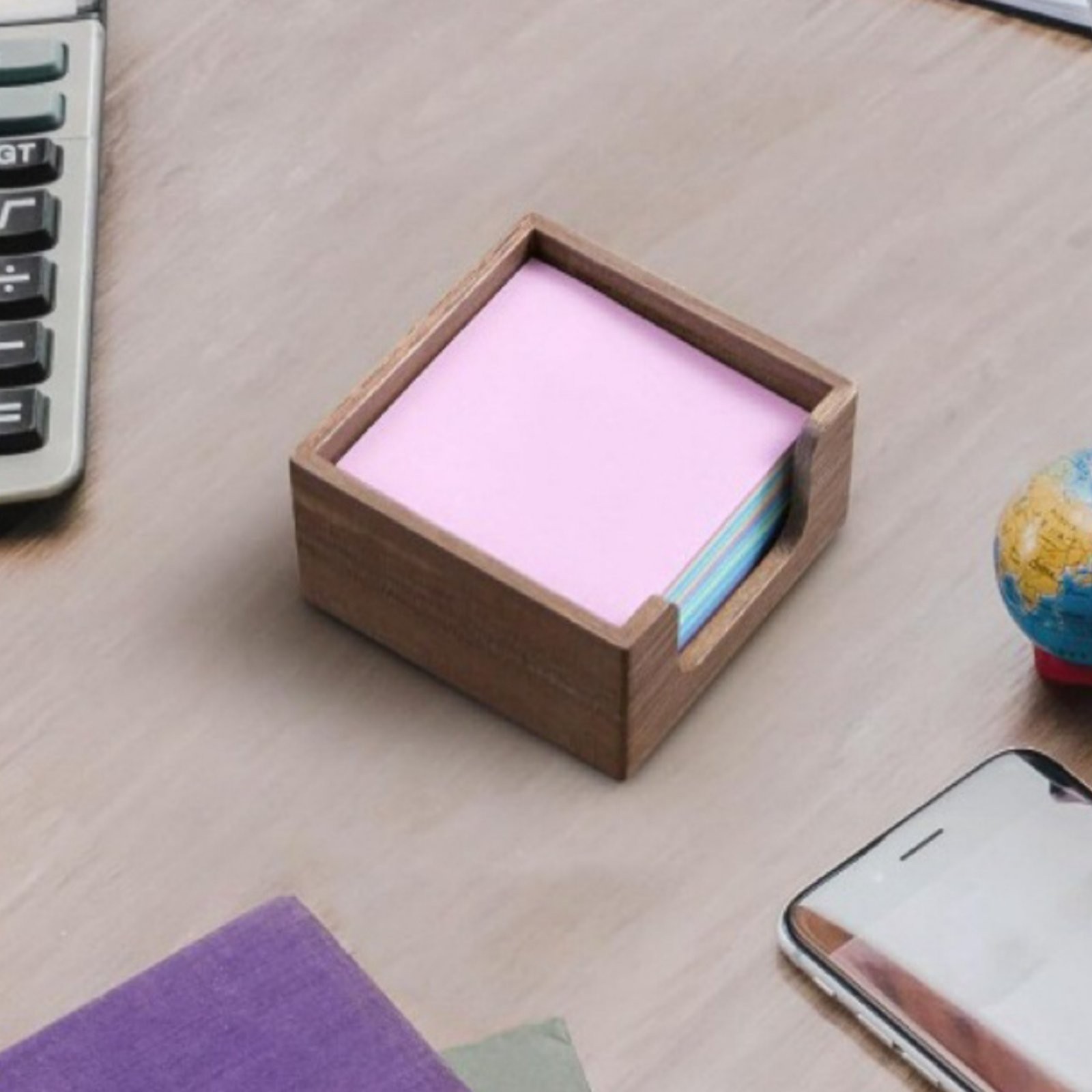 Wooden Napkin Holder No Assembly Required Wooden Business Card Box Easy to