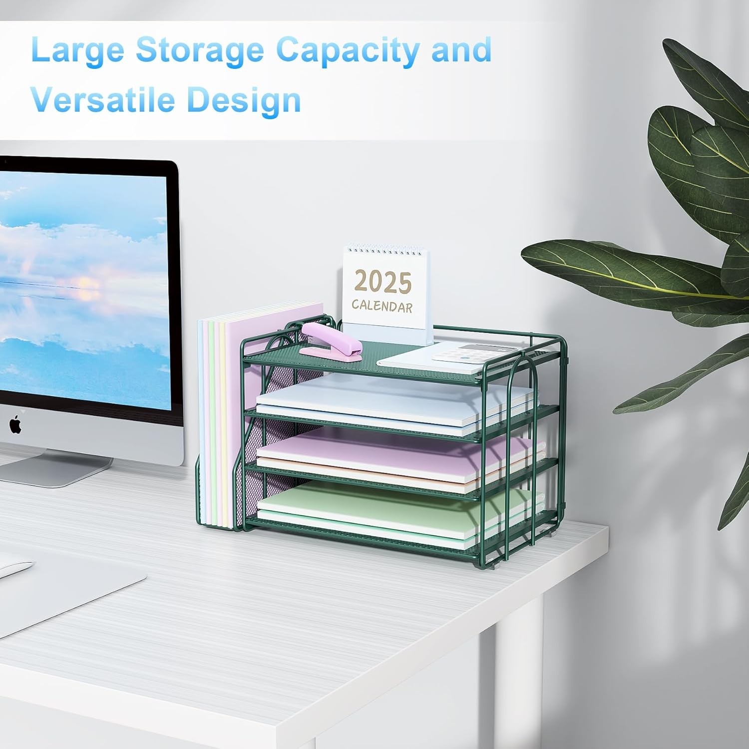 Paper Organizer, Desk Organizers and Accessories for Desk with File organizer…