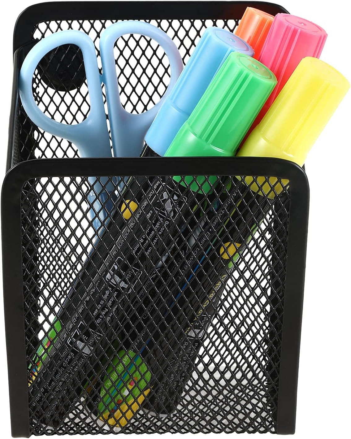 Magnetic Pencil Holder,Mesh Stainless Steel Pen Basket, Metal Writing Utensil St