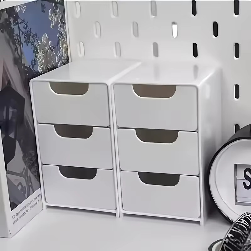 Chic 3-Tier Desk Organizer with Drawers – Ideal for Office Supplies, Jewelry …